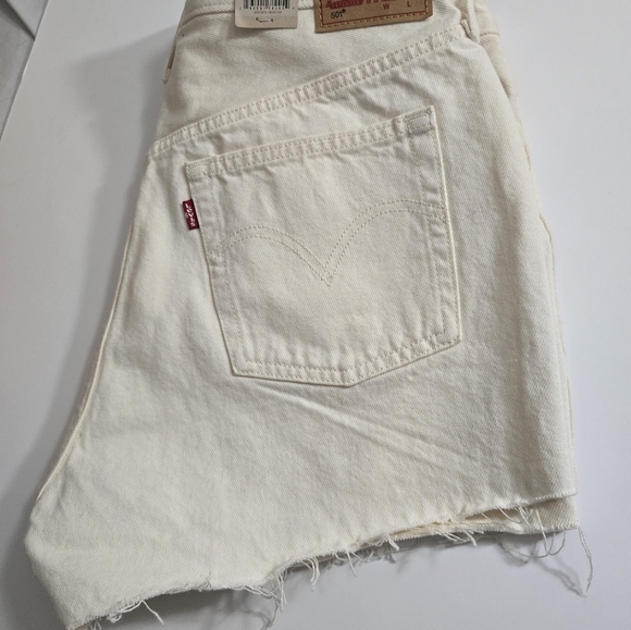 Levis womens 501 cutoffs butterfly jean shorts sz 32 (14) nwt - Picture 4 of 5
